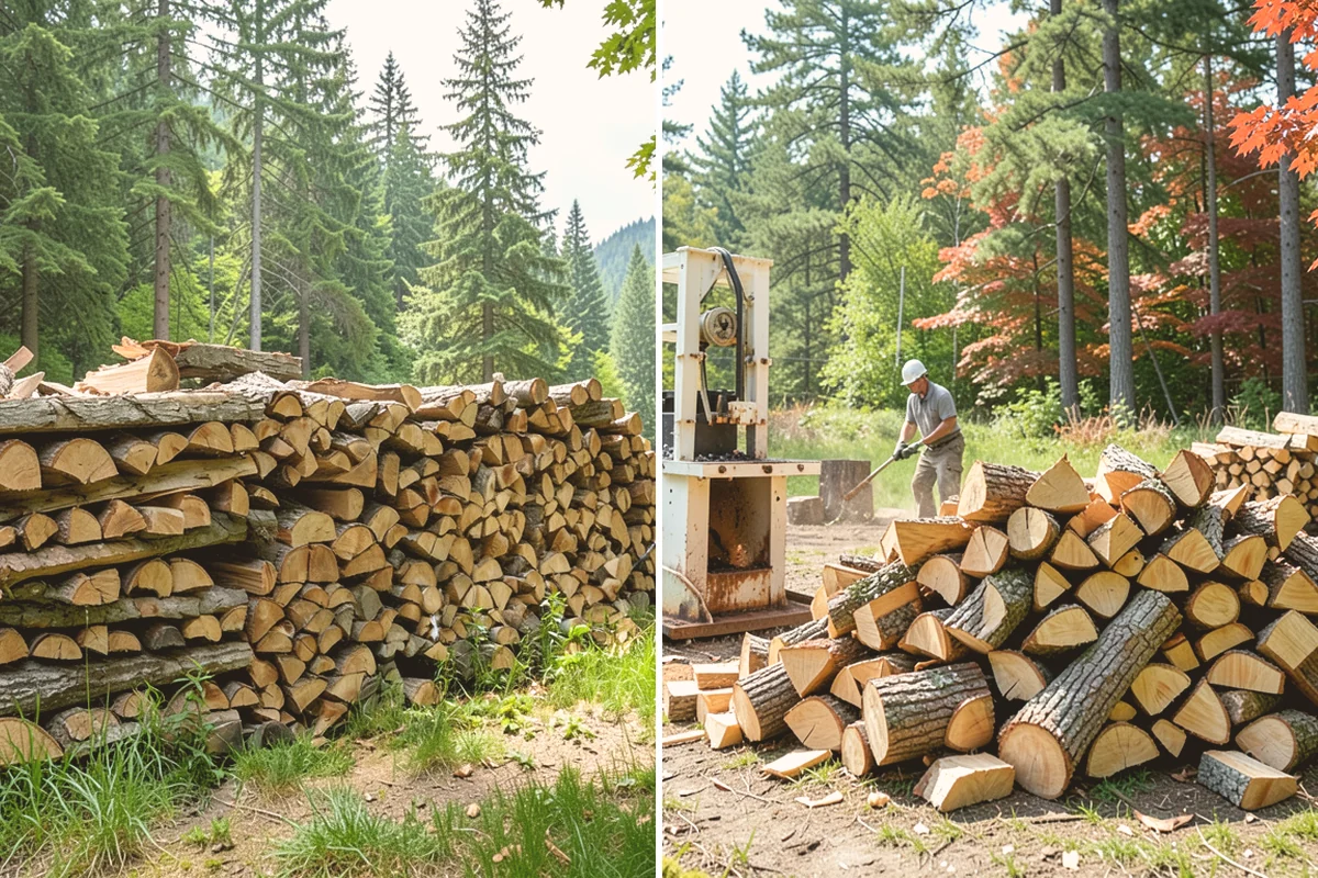 Wood Chip Cleanup in Bellevue, King County, WA - Identify the splitting zone and any drift areas
