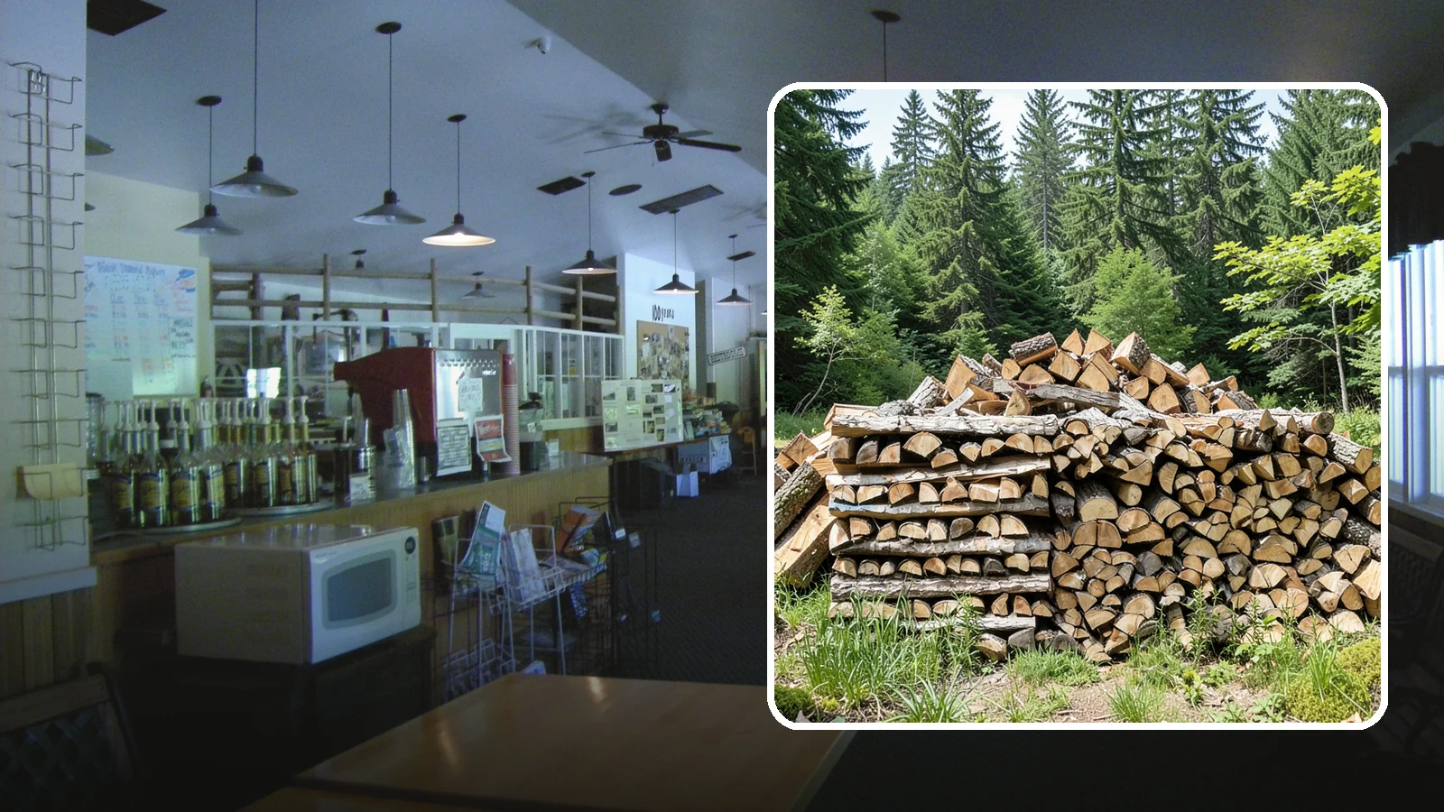 Wood Chip Cleanup in Black Diamond, King County, WA - We remove the chips and fine splitting fragments left behind wherever firewood is cut, split, or handled.