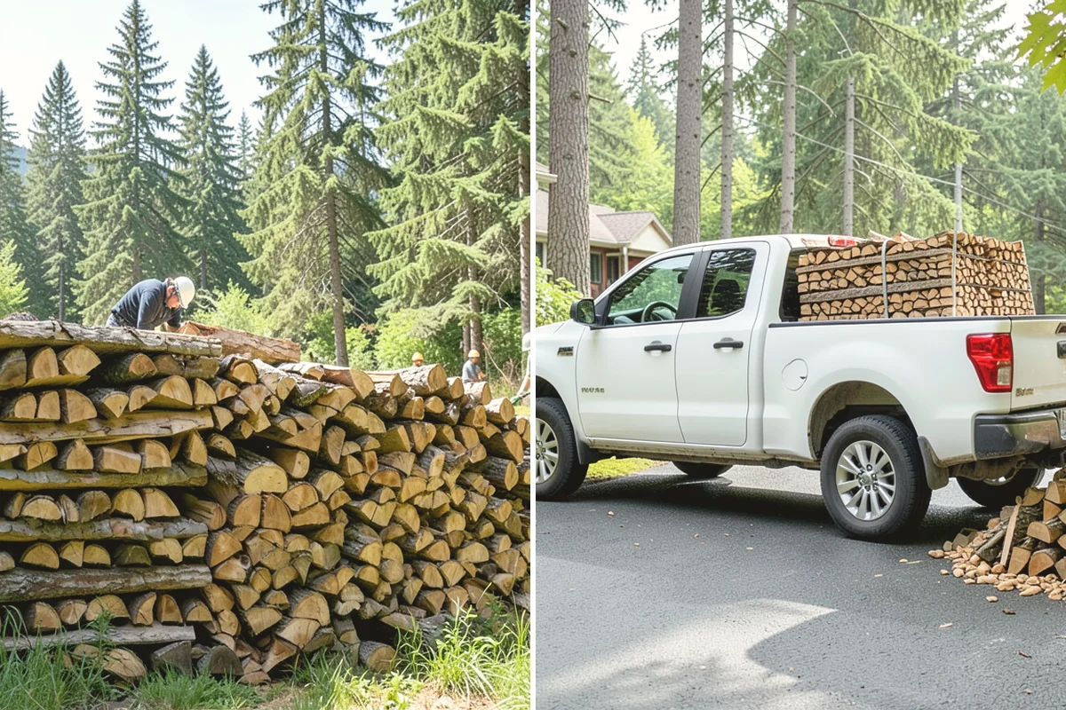 Wood Chip Cleanup in Black Diamond, King County, WA - Identify the splitting zone and any drift areas