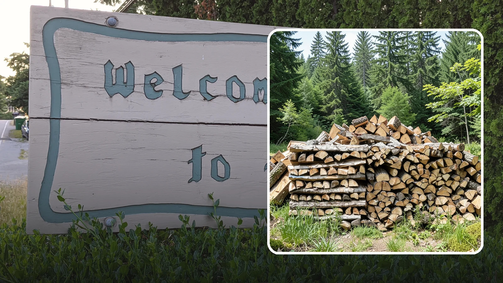 Wood Chip Cleanup in Brier, Snohomish County, WA - We remove the chips and fine splitting fragments left behind wherever firewood is cut, split, or handled.