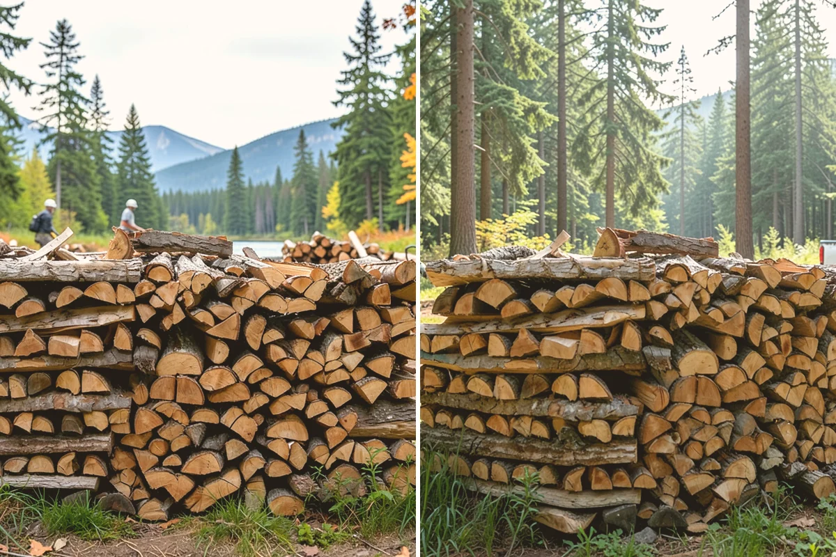 Wood Chip Cleanup in Brier, Snohomish County, WA - Identify the splitting zone and any drift areas