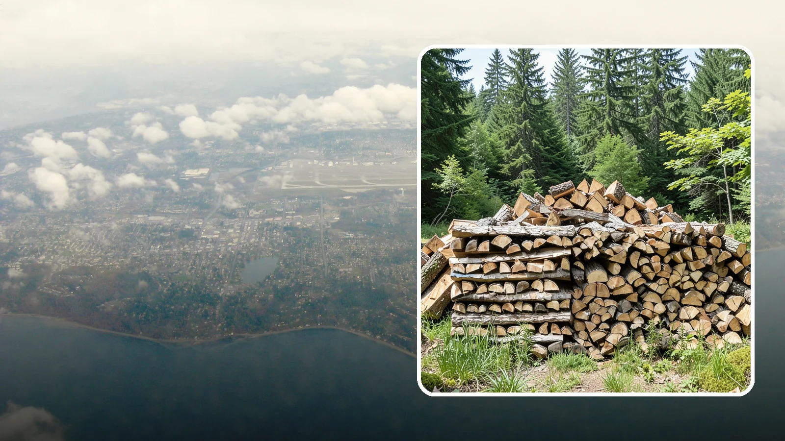 Wood Chip Cleanup in Burien, King County, WA - We remove the chips and fine splitting fragments left behind wherever firewood is cut, split, or handled.