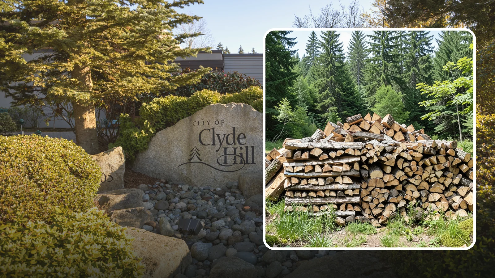Wood Chip Cleanup in Clyde Hill, King County, WA - We remove the chips and fine splitting fragments left behind wherever firewood is cut, split, or handled.