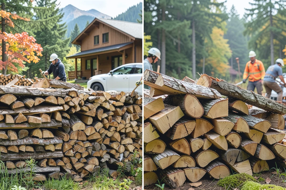 Wood Chip Cleanup in Des Moines, King County, WA - Identify the splitting zone and any drift areas