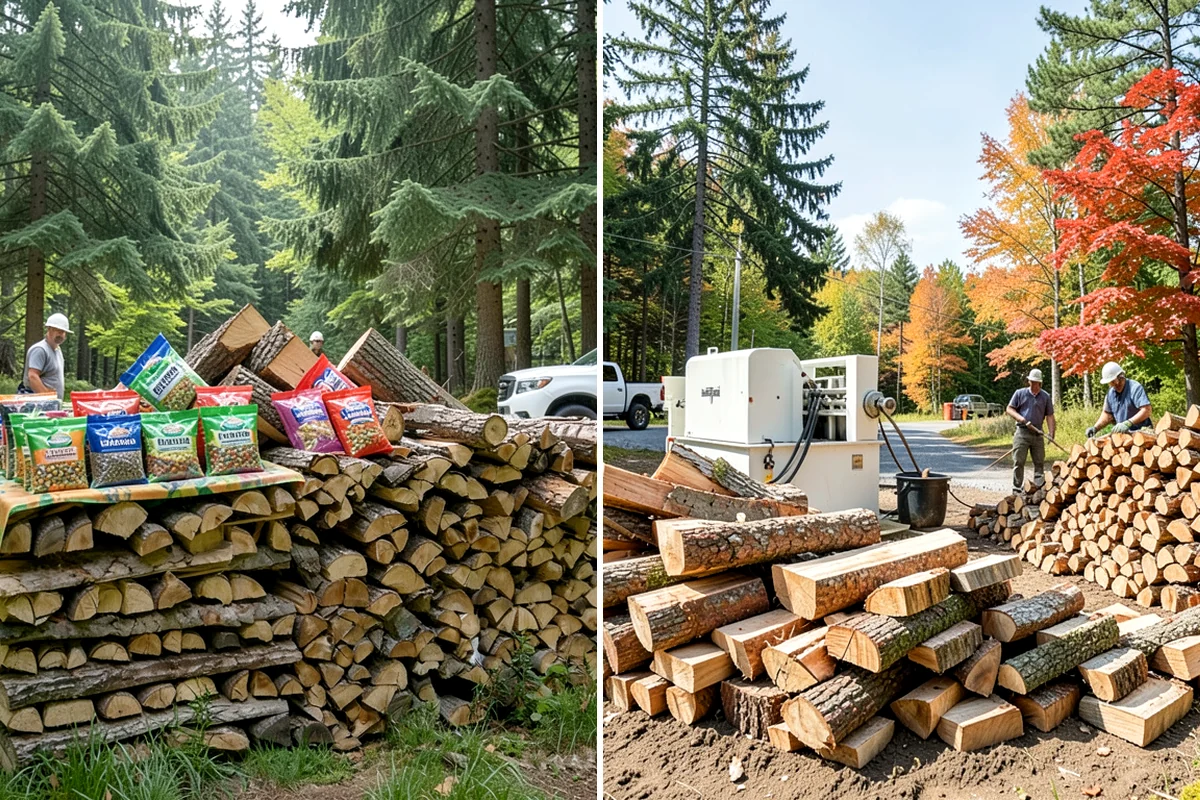 Wood Chip Cleanup in DuPont, Pierce County, WA - Identify the splitting zone and any drift areas