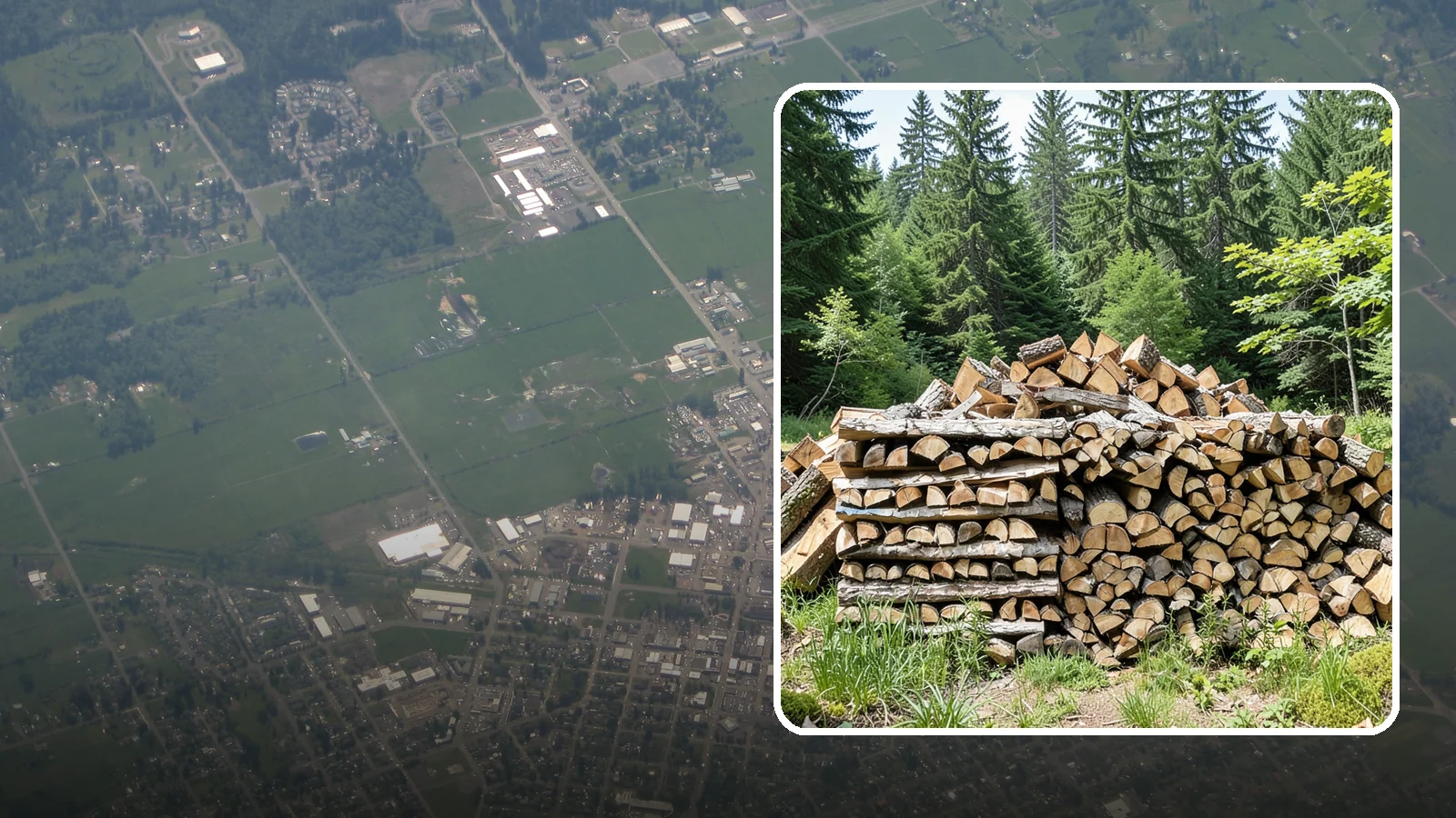 Wood Chip Cleanup in Enumclaw, King County, WA - We remove the chips and fine splitting fragments left behind wherever firewood is cut, split, or handled.
