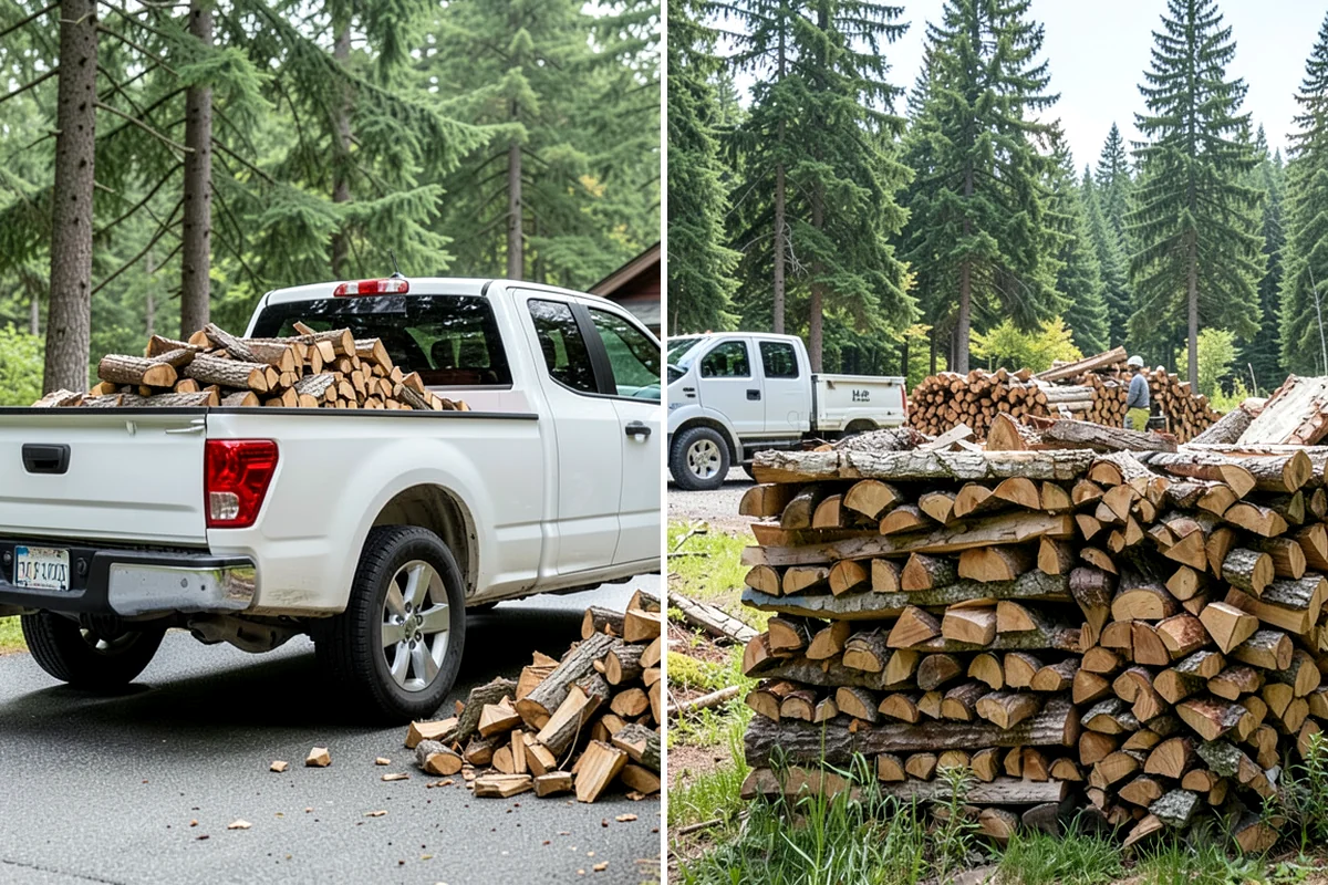 Wood Chip Cleanup in Everett, Snohomish County, WA - Identify the splitting zone and any drift areas
