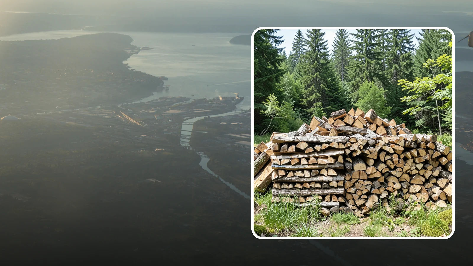 Wood Chip Cleanup in Fife, Pierce County, WA - We remove the chips and fine splitting fragments left behind wherever firewood is cut, split, or handled.