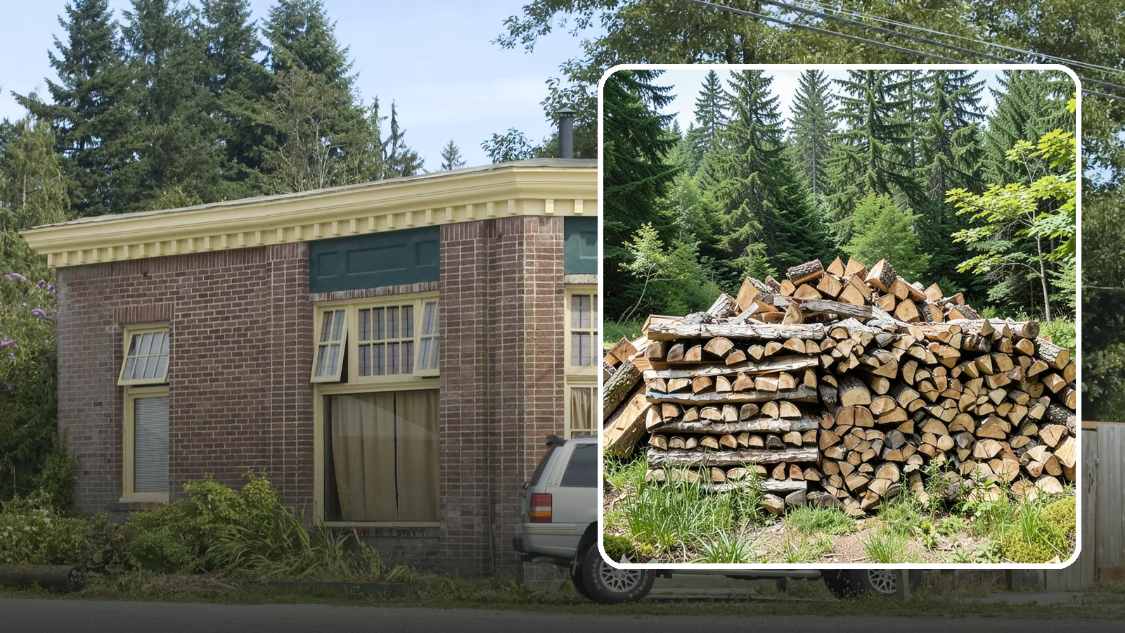 Wood Chip Cleanup in Hamilton, Skagit County, WA - We remove the chips and fine splitting fragments left behind wherever firewood is cut, split, or handled.