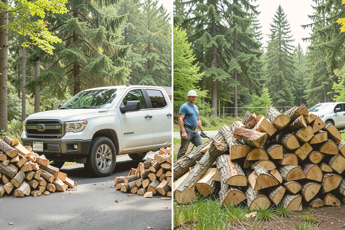 Wood Chip Cleanup in Kirkland, King County, WA - Identify the splitting zone and any drift areas