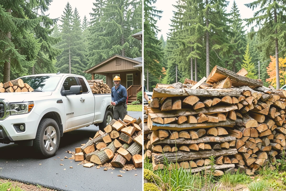 Wood Chip Cleanup in Langley, WA - Identify the splitting zone and any drift areas