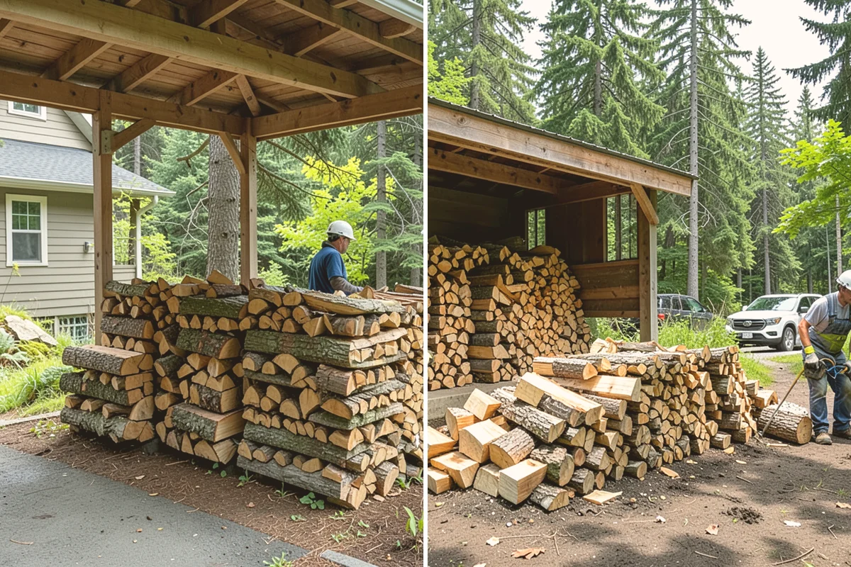 Wood Chip Cleanup in Lynnwood, Snohomish County, WA - Identify the splitting zone and any drift areas