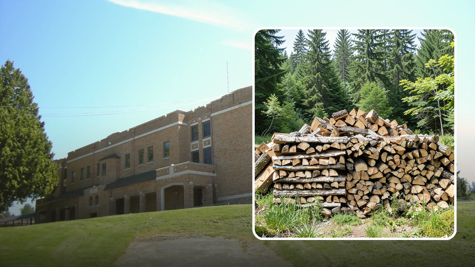 Wood Chip Cleanup in Maple Valley, King County, WA - We remove the chips and fine splitting fragments left behind wherever firewood is cut, split, or handled.