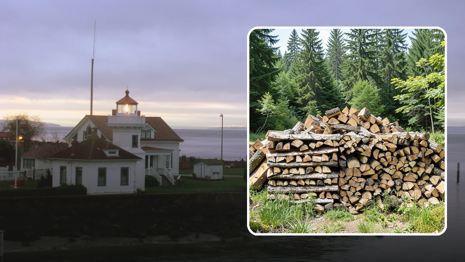 Wood Chip Cleanup in Mukilteo, Snohomish County, WA - We remove the chips and fine splitting fragments left behind wherever firewood is cut, split, or handled.