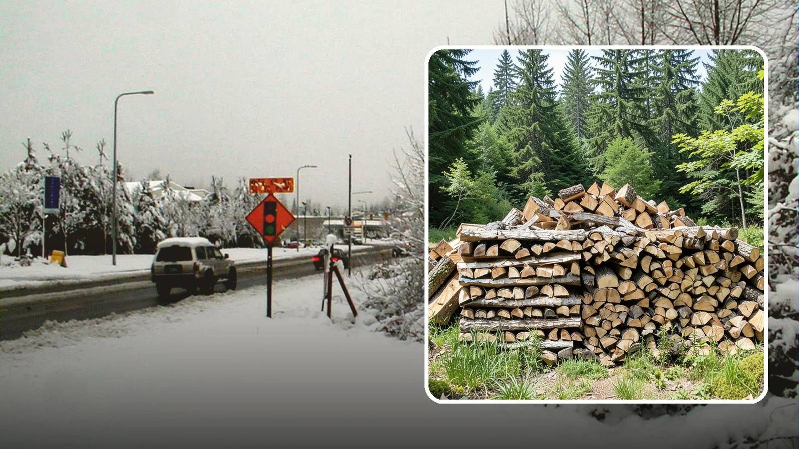 Wood Chip Cleanup in Newcastle, King County, WA - We remove the chips and fine splitting fragments left behind wherever firewood is cut, split, or handled.