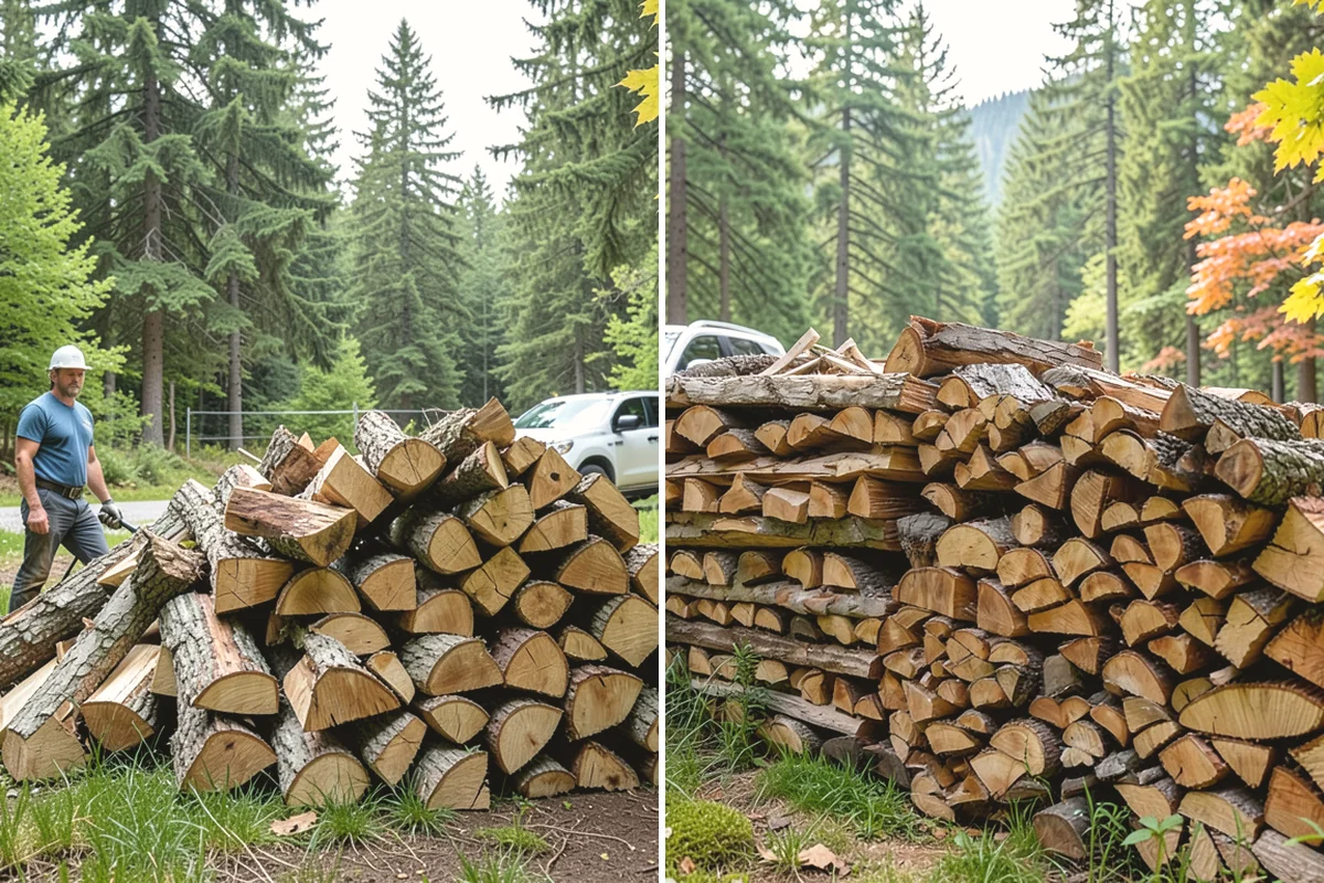 Wood Chip Cleanup in Oak Harbor, Island County, WA - Identify the splitting zone and any drift areas