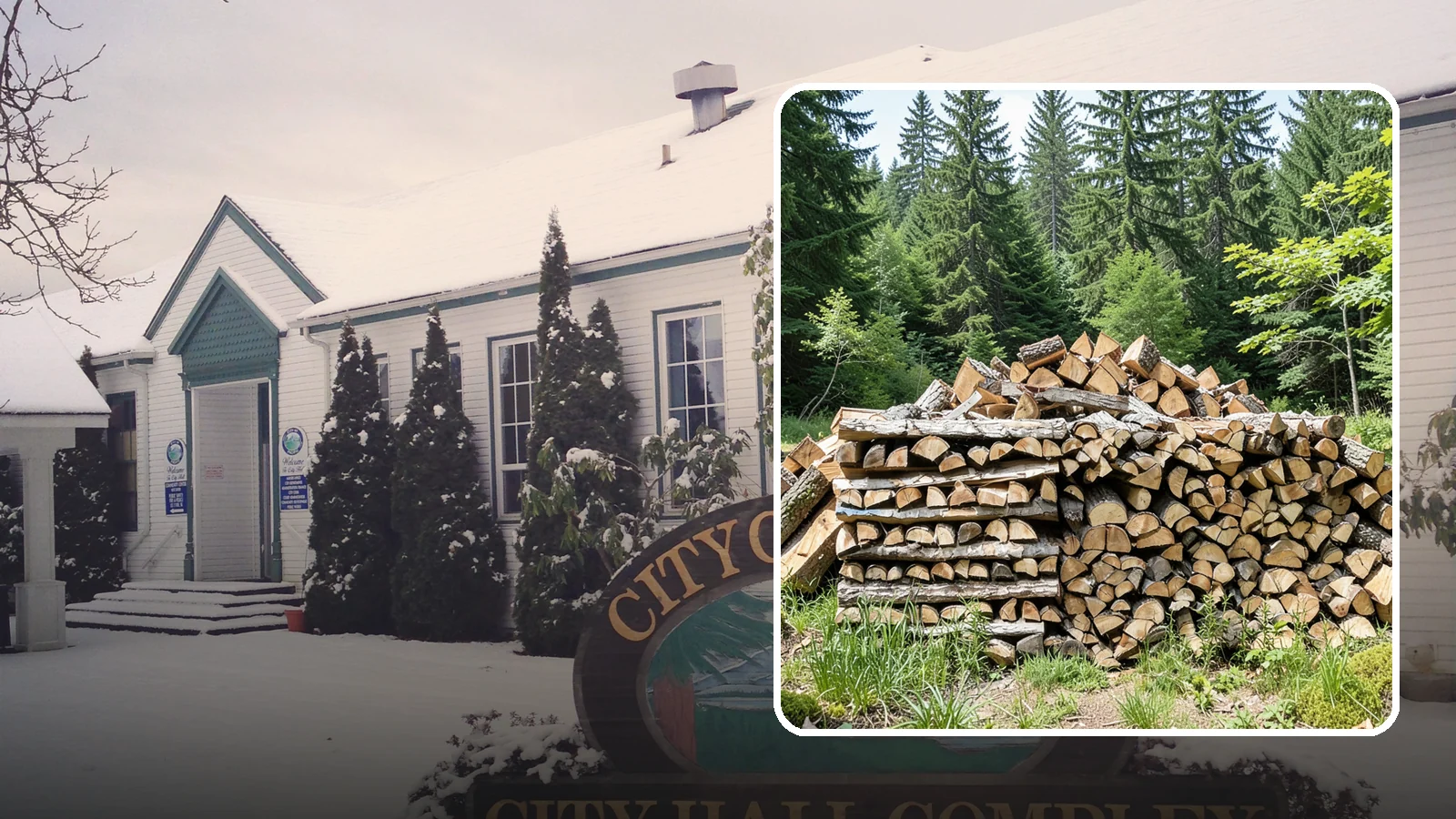 Wood Chip Cleanup in Pacific, King County, WA - We remove the chips and fine splitting fragments left behind wherever firewood is cut, split, or handled.