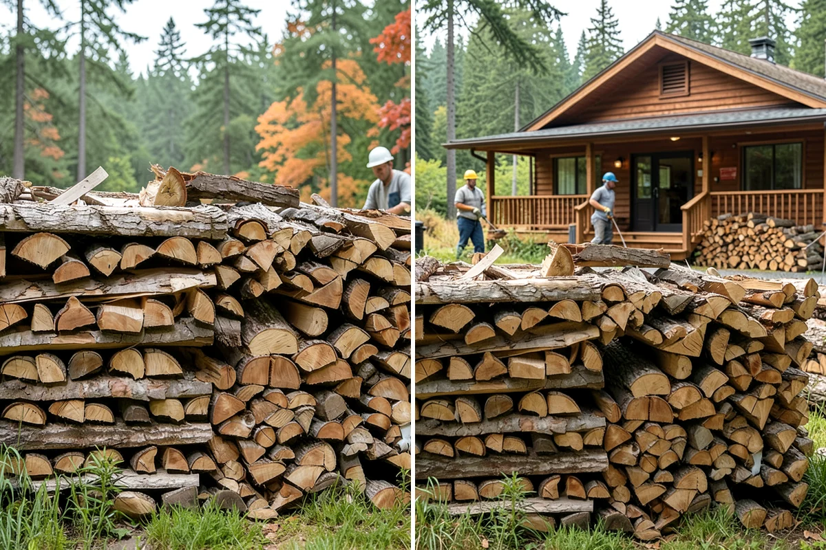 Wood Chip Cleanup in Pacific, King County, WA - Identify the splitting zone and any drift areas