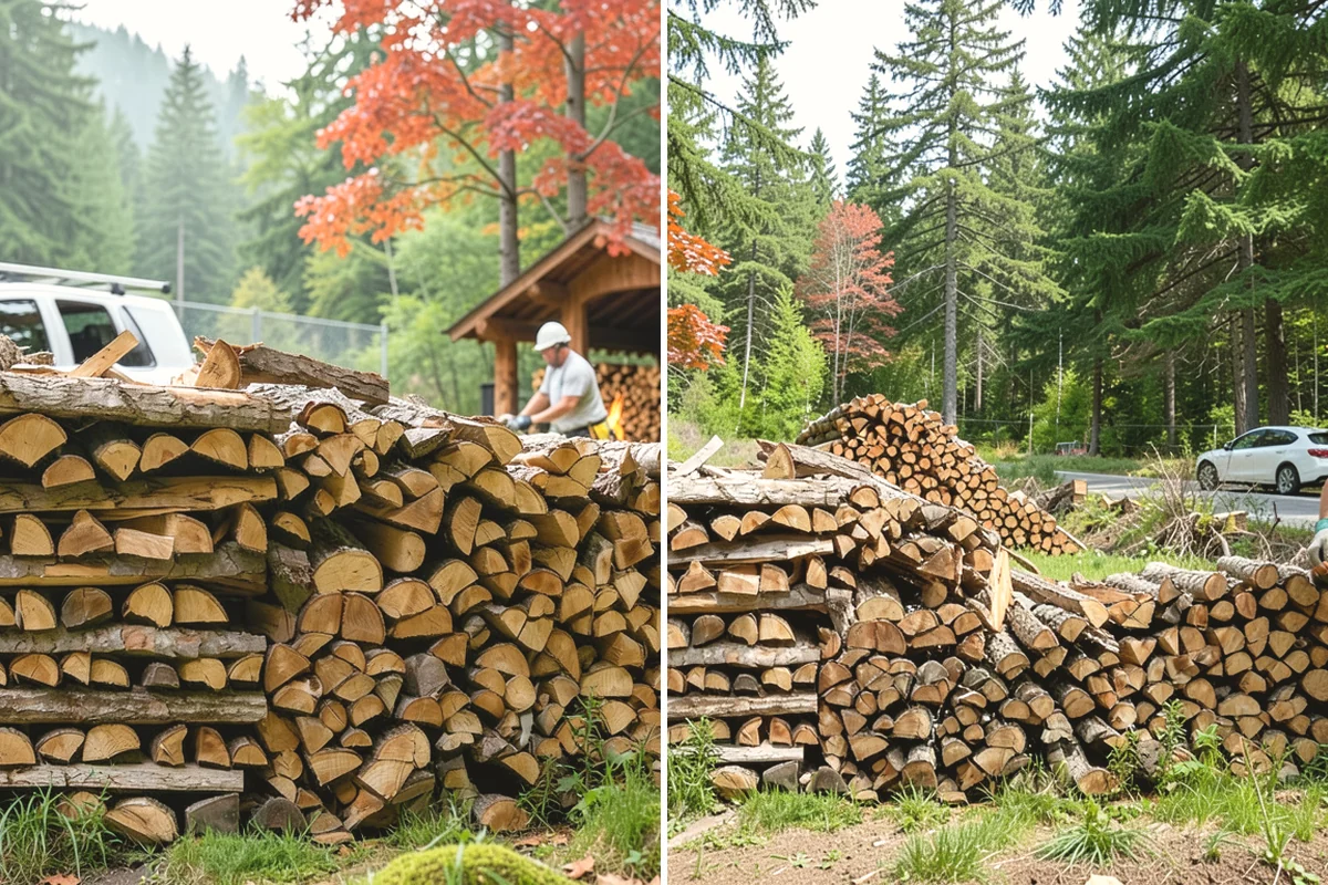Wood Chip Cleanup in Ruston, Pierce County, WA - Identify the splitting zone and any drift areas