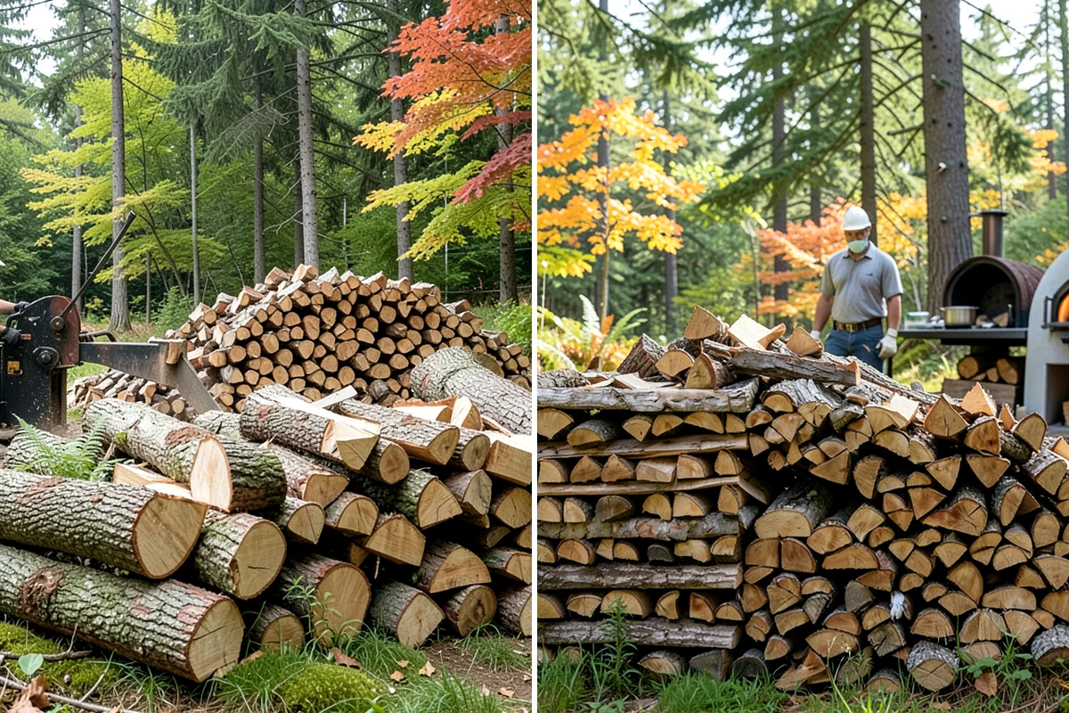 Wood Chip Cleanup in Sedro-Woolley, Skagit County, WA - Identify the splitting zone and any drift areas