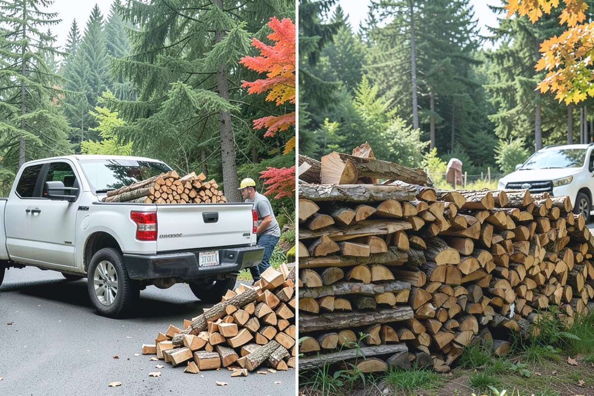 Wood Chip Cleanup in Skykomish, King County, WA - Identify the splitting zone and any drift areas