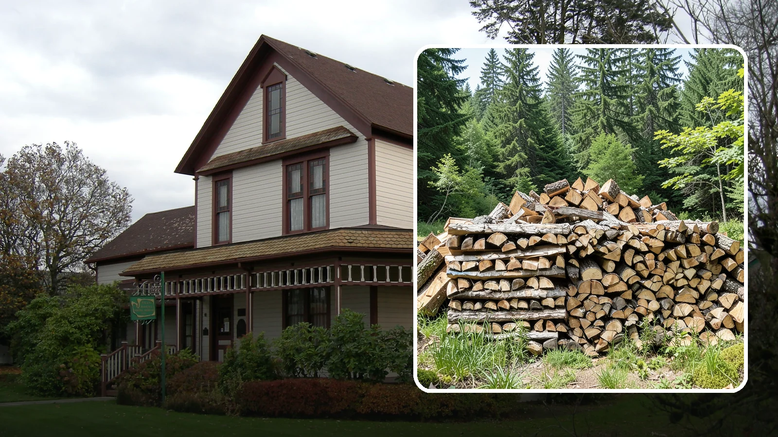 Wood Chip Cleanup in Sumner, Pierce County, WA - We remove the chips and fine splitting fragments left behind wherever firewood is cut, split, or handled.