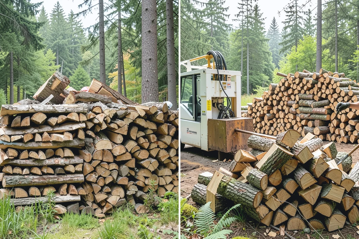 Wood Chip Cleanup in Sumner, Pierce County, WA - Identify the splitting zone and any drift areas