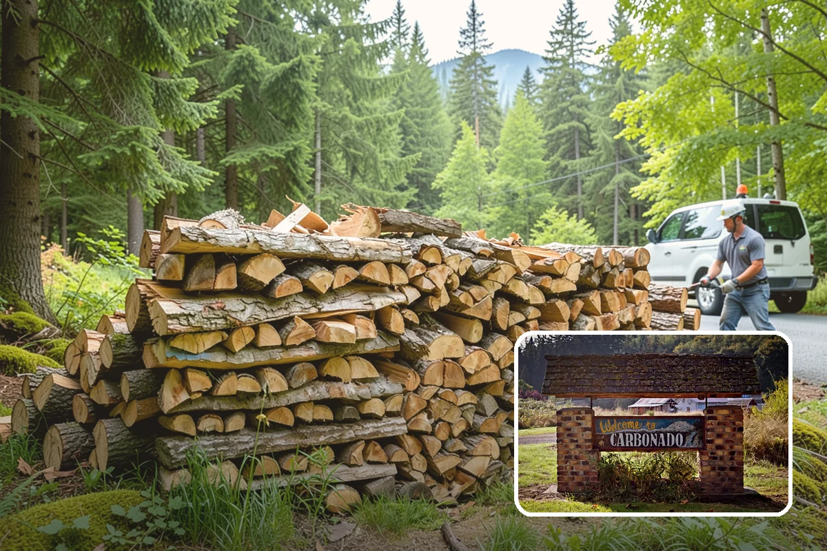 Wood Chunks in Carbonado, Pierce County, WA - Longer smolder than chips for sustained smoke