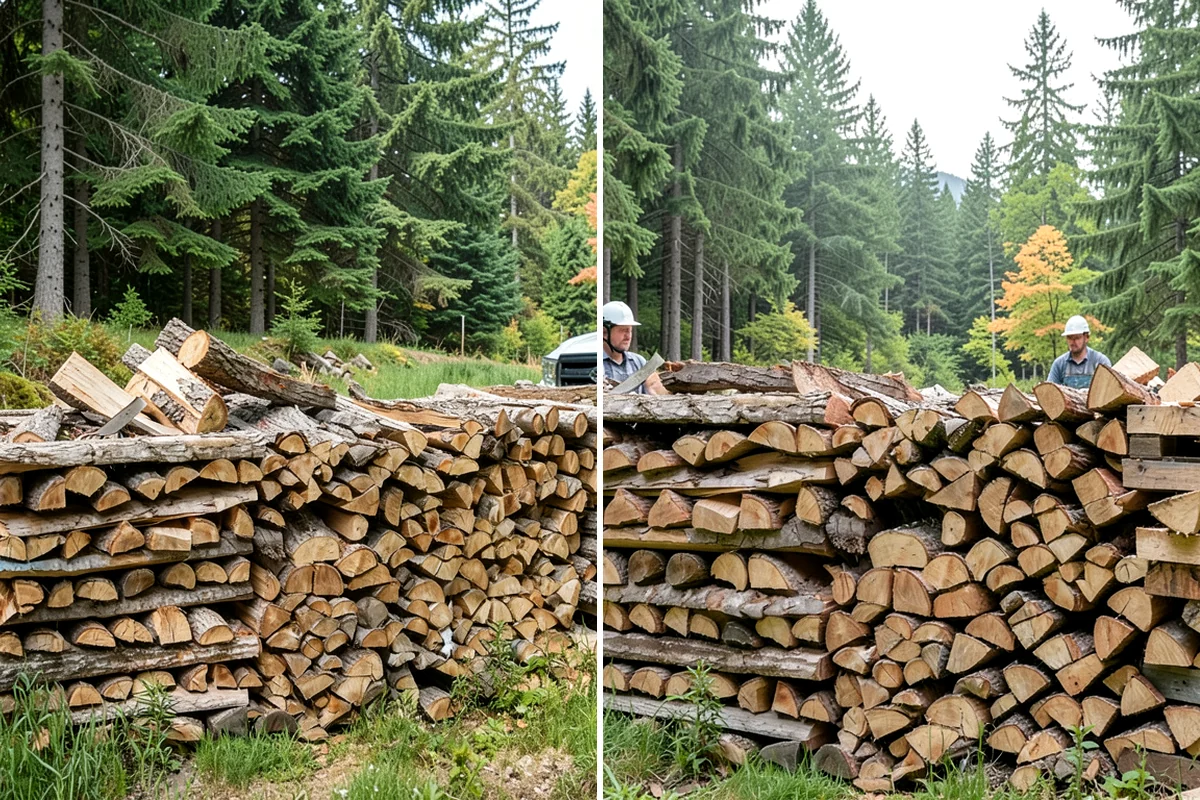 Wood Chunks in Concrete, Skagit County, WA - Order your wood chunks by volume