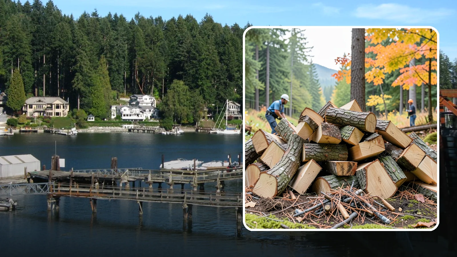 Wood Chunks in Gig Harbor, Pierce County, WA - Fist-sized wood chunks that add steady smoke flavor to grills and smokers without burning out fast.