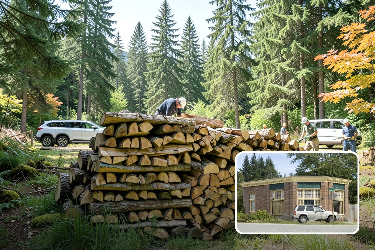 Wood Chunks in Hamilton, Skagit County, WA - Longer smolder than chips for sustained smoke