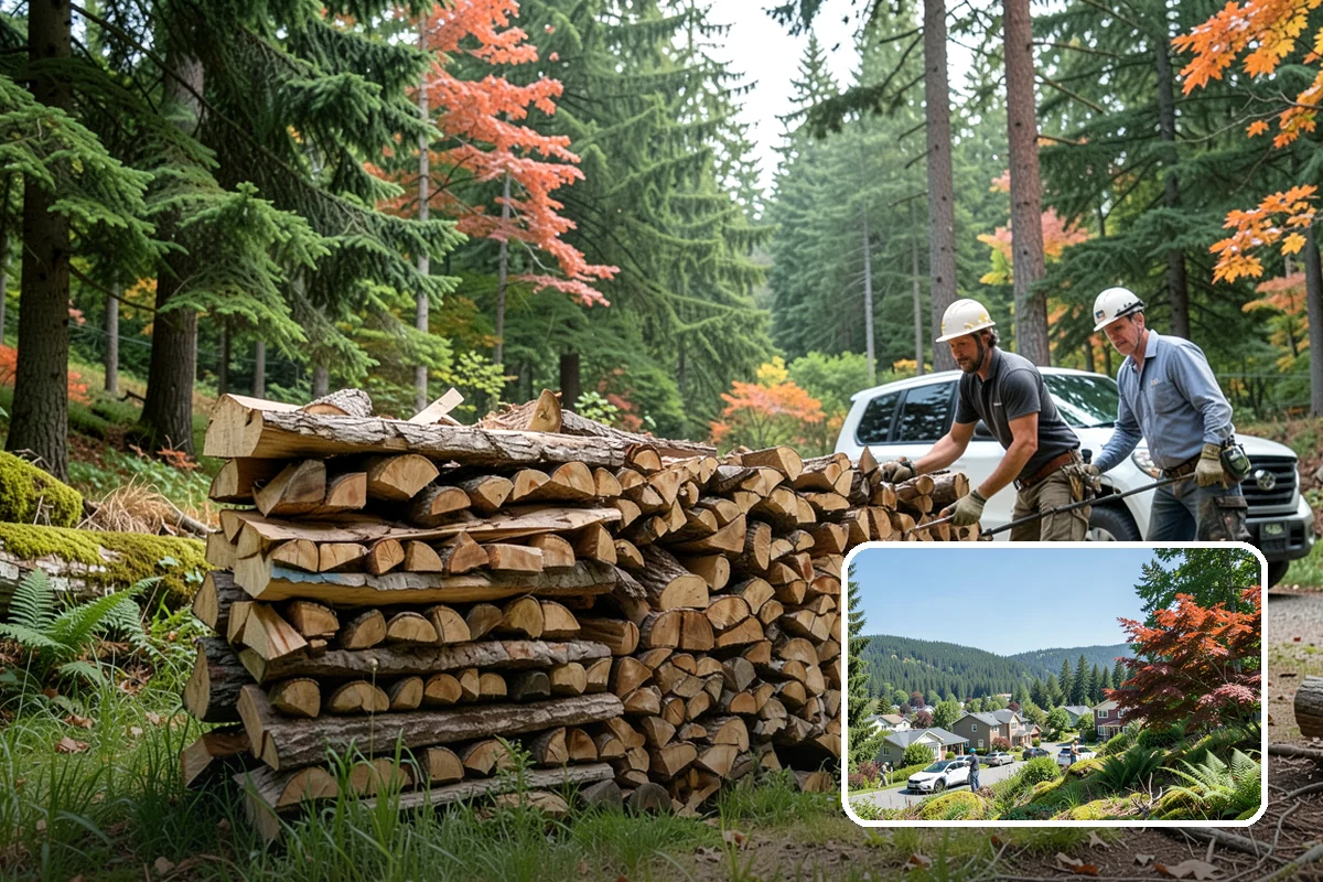 Wood Chunks in Index, Snohomish County, WA - Longer smolder than chips for sustained smoke