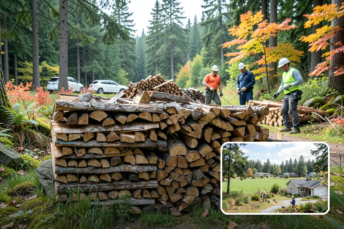 Wood Chunks in Lyman, Skagit County, WA - Longer smolder than chips for sustained smoke