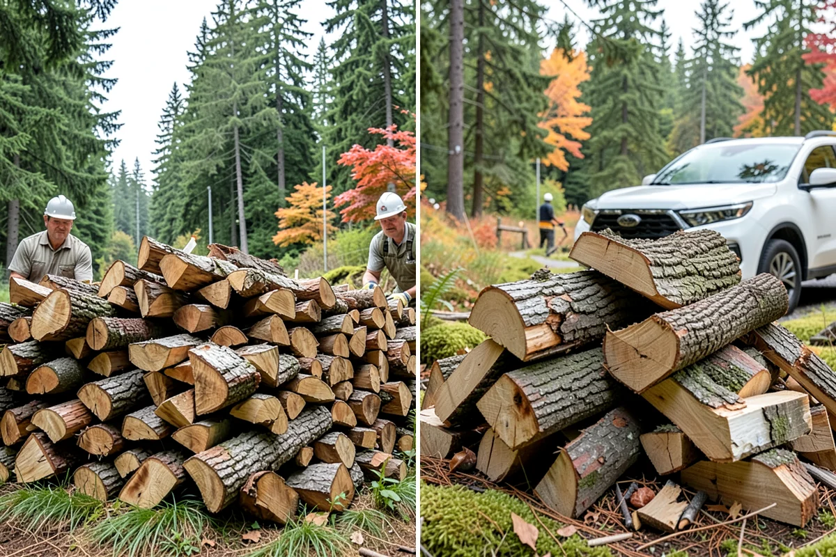 Wood Chunks in Maple Valley, King County, WA - Order your wood chunks by volume