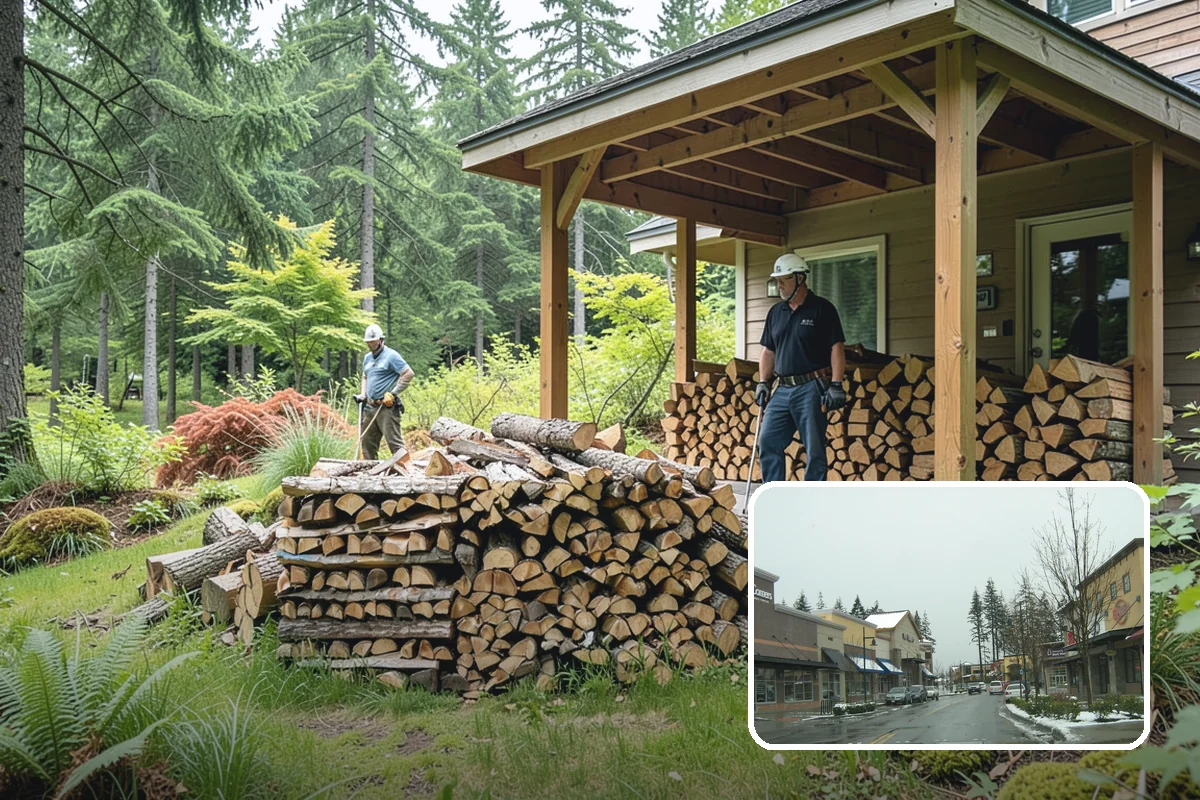 Wood Chunks in Mill Creek, Snohomish County, WA - Longer smolder than chips for sustained smoke