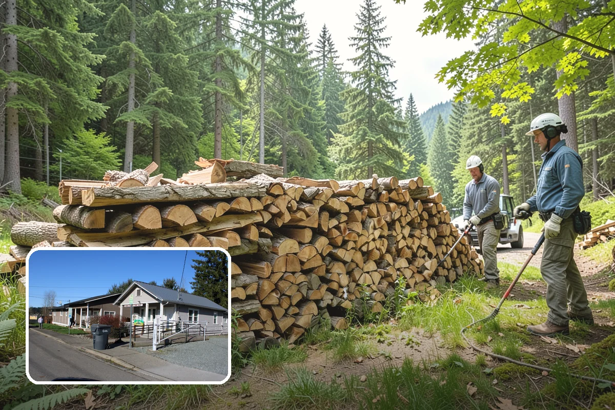 Wood Chunks in South Prairie, Pierce County, WA - Longer smolder than chips for sustained smoke