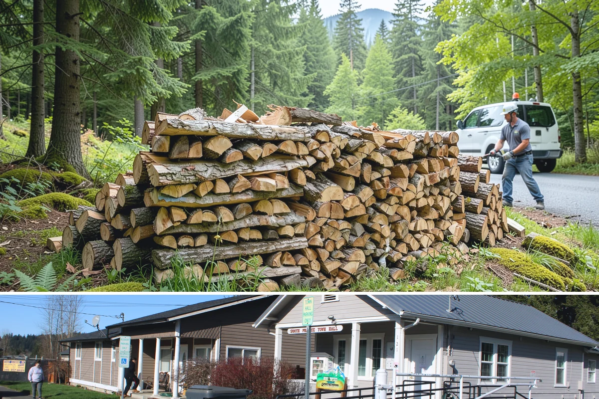 Wood Chunks in South Prairie, Pierce County, WA - Wood chunks stay in demand year-round, with a surge during peak grilling and barbecue months.