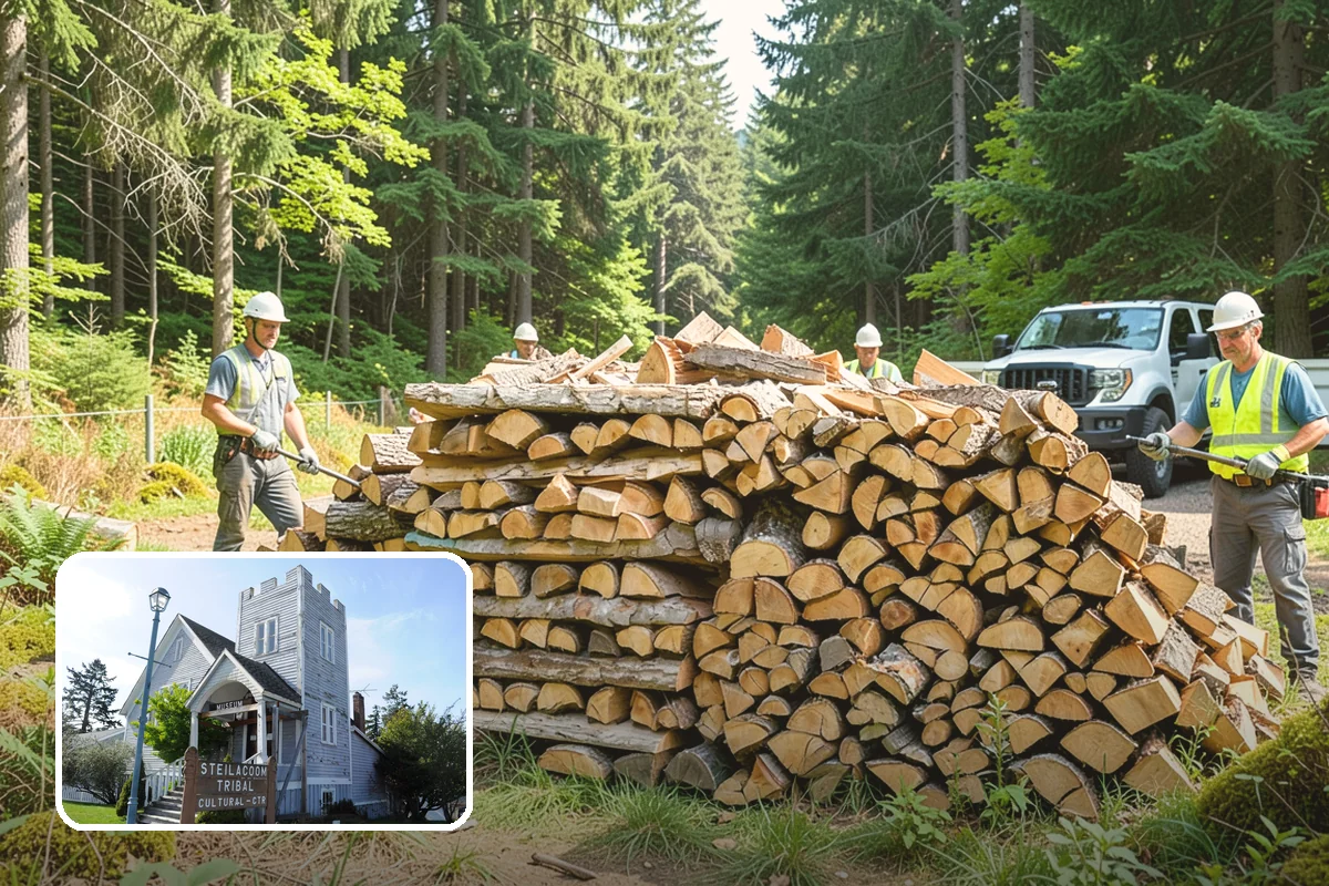 Wood Chunks in Steilacoom, Pierce County, WA - Longer smolder than chips for sustained smoke