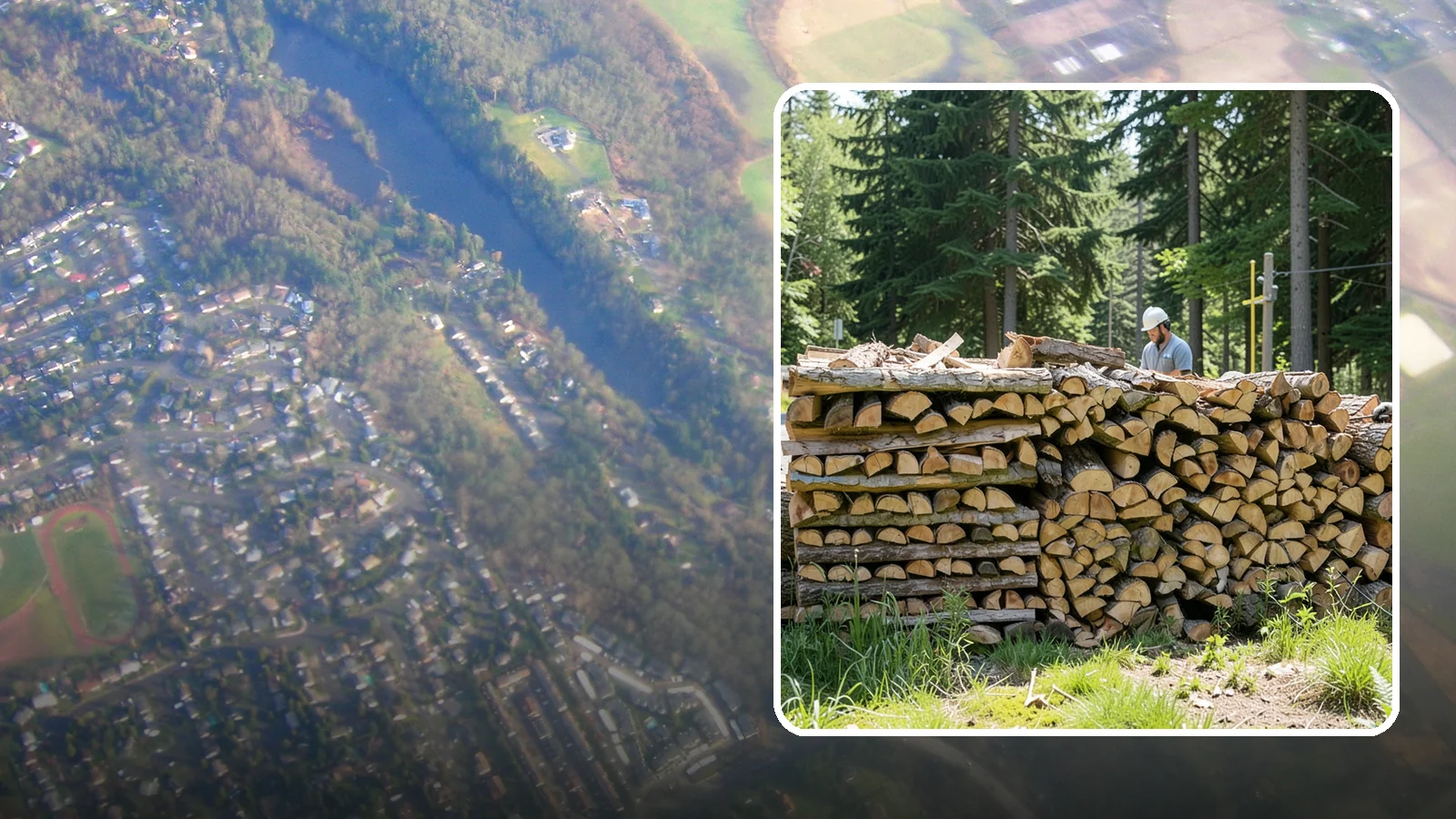 Wood Stove Firewood in Algona, King County, WA - Firewood cut and split to load efficiently into a wood stove for long, steady heat.