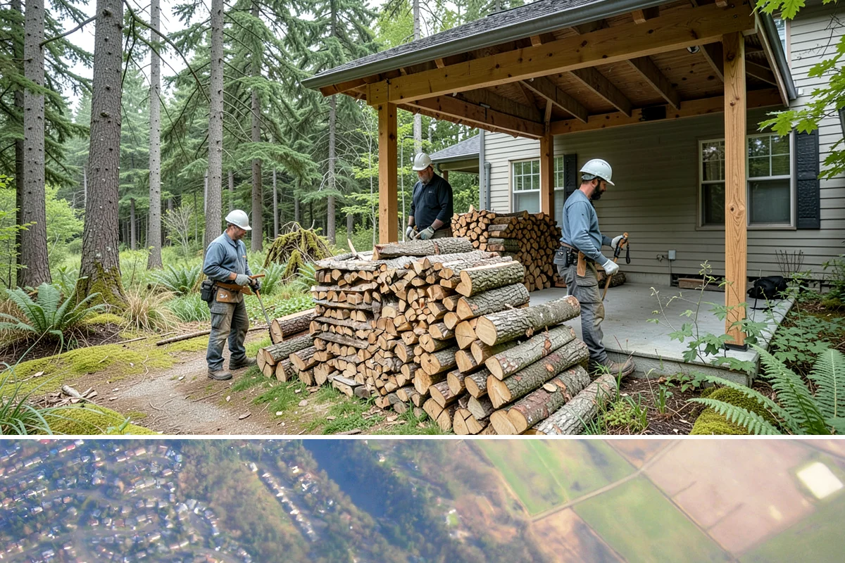 Wood Stove Firewood in Algona, King County, WA - Stock wood-stove firewood by early fall so it is seasoned before heating season peaks.