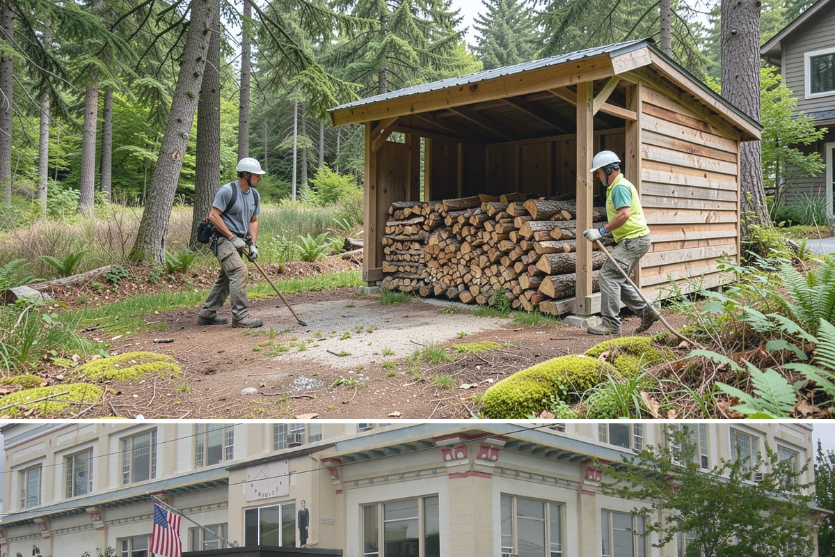 Wood Stove Firewood in Anacortes, Skagit County, WA - Stock wood-stove firewood by early fall so it is seasoned before heating season peaks.