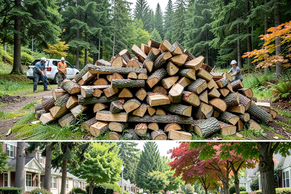 Wood Stove Firewood in Beaux Arts Village, King County, WA - Stock wood-stove firewood by early fall so it is seasoned before heating season peaks.