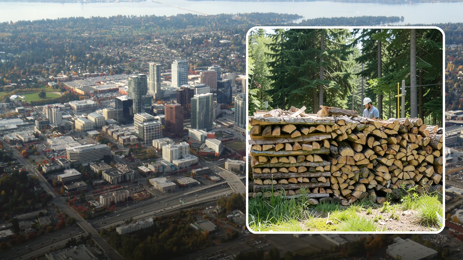 Wood Stove Firewood in Bellevue, King County, WA - Firewood cut and split to load efficiently into a wood stove for long, steady heat.