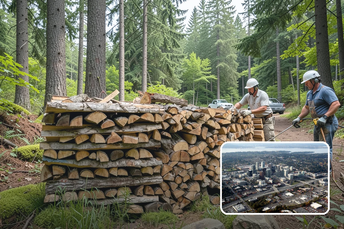 Wood Stove Firewood in Bellevue, King County, WA - Sized to pack the firebox efficiently