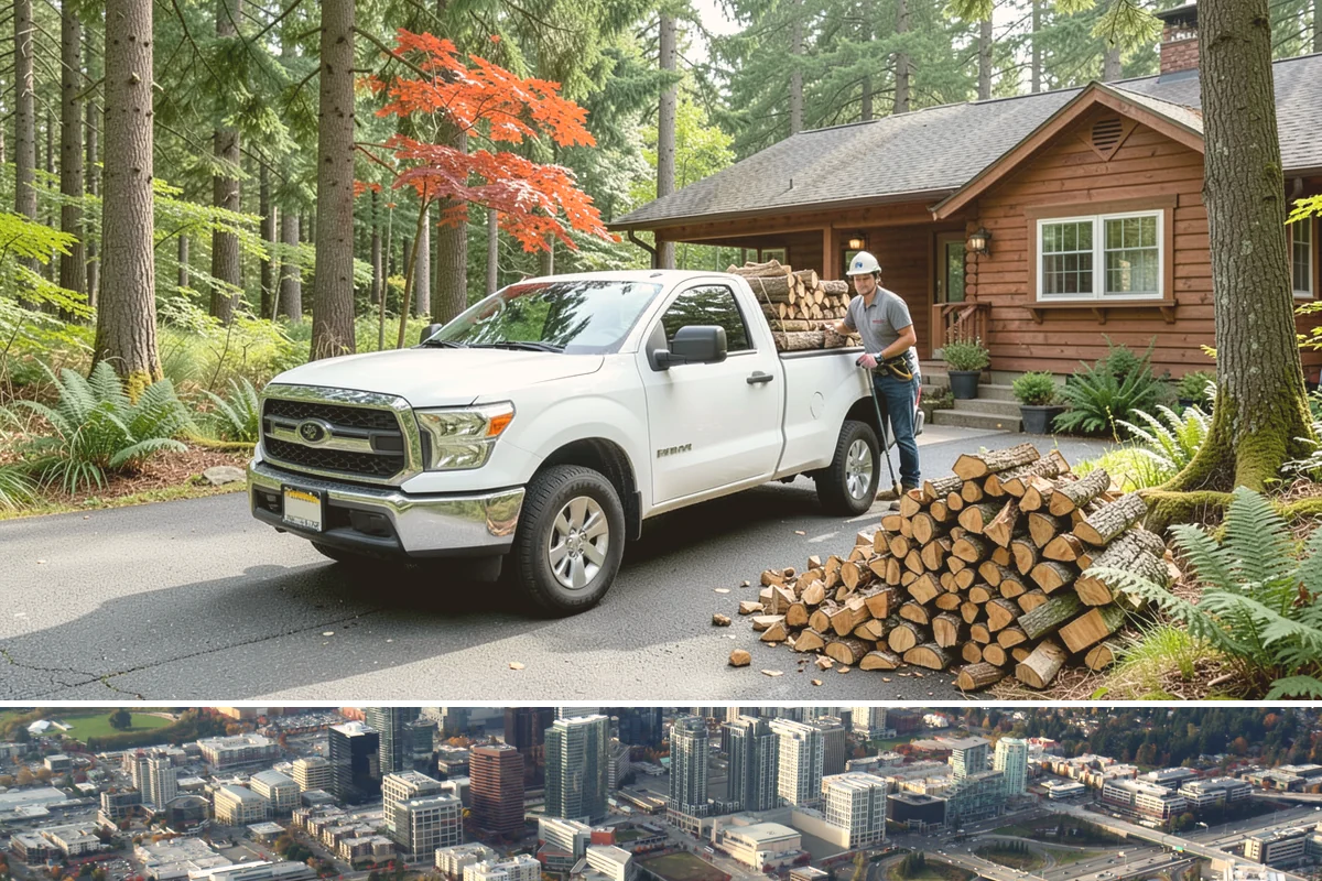 Wood Stove Firewood in Bellevue, King County, WA - Stock wood-stove firewood by early fall so it is seasoned before heating season peaks.