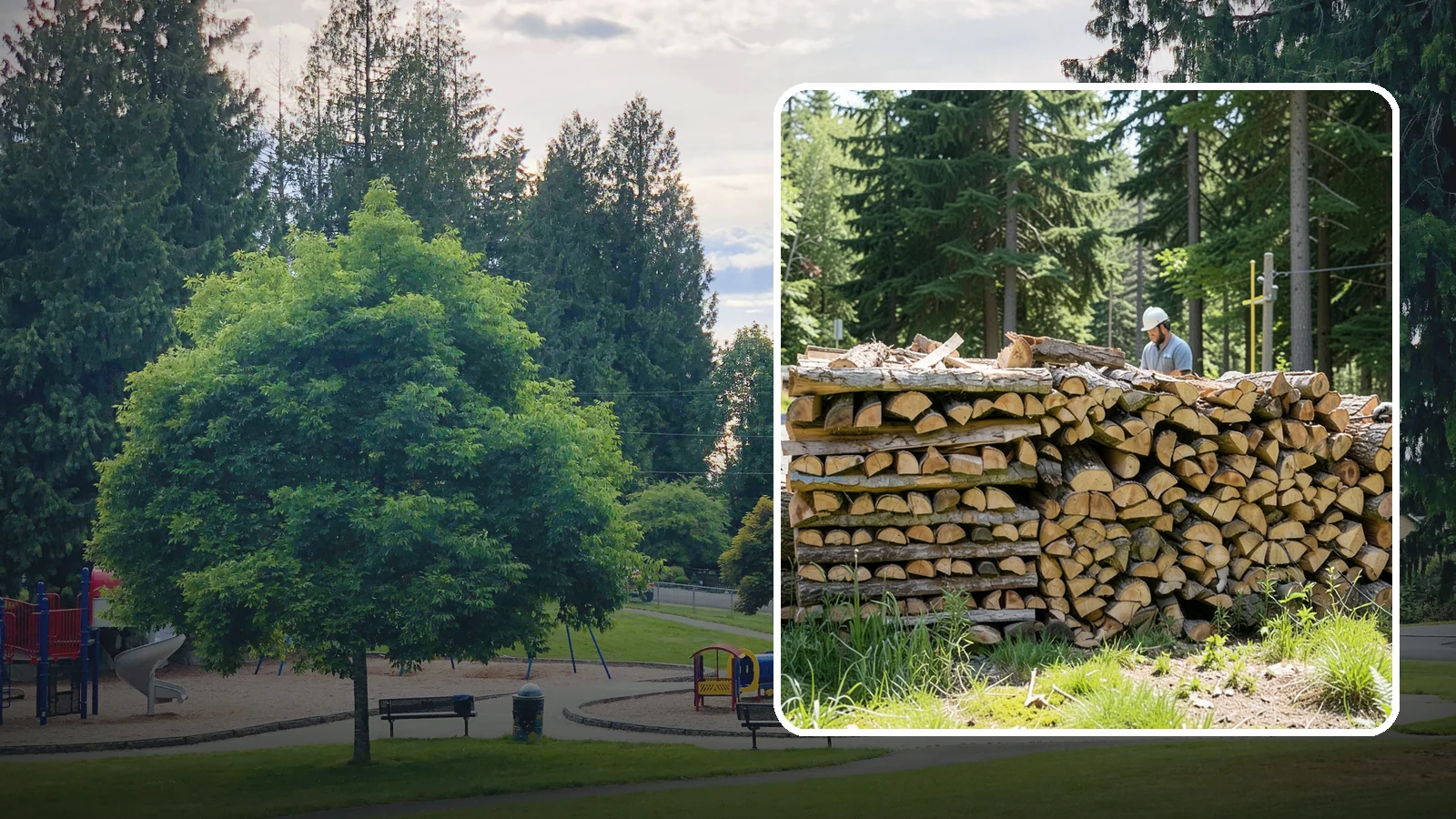Wood Stove Firewood in Bonney Lake, Pierce County, WA - Firewood cut and split to load efficiently into a wood stove for long, steady heat.