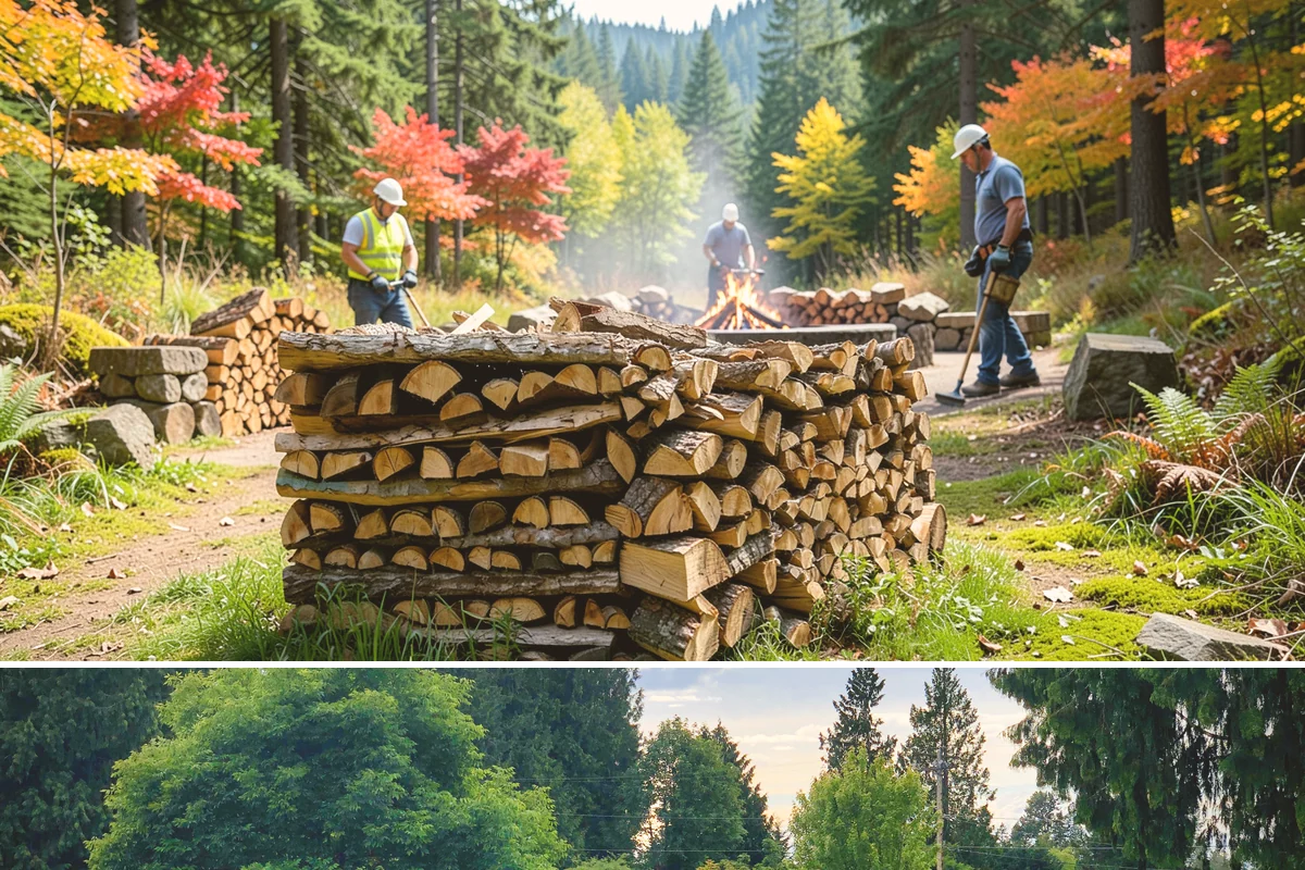 Wood Stove Firewood in Bonney Lake, Pierce County, WA - Stock wood-stove firewood by early fall so it is seasoned before heating season peaks.