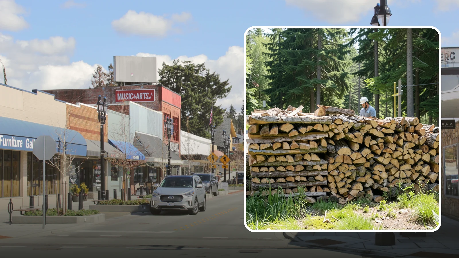 Wood Stove Firewood in Bothell, King County, WA - Firewood cut and split to load efficiently into a wood stove for long, steady heat.