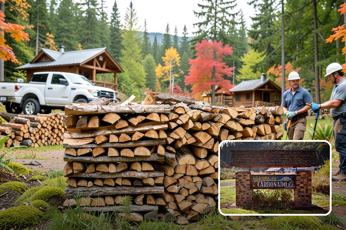 Wood Stove Firewood in Carbonado, Pierce County, WA - Sized to pack the firebox efficiently