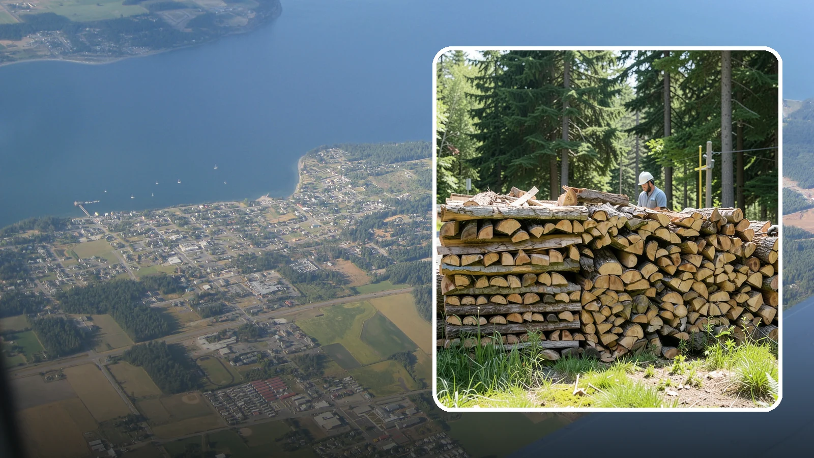 Wood Stove Firewood in Coupeville, Island County, WA - Firewood cut and split to load efficiently into a wood stove for long, steady heat.